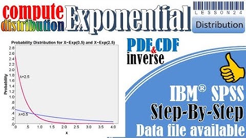 Exponential distribution in SPSS