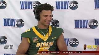 Hot Mic Interview: NDSU wide receiver Bryce Lance is ready for his time to shine on the offense