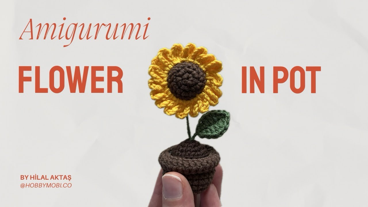 Изготовление цветочного горшка амигуруми