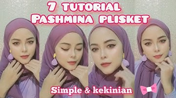 PASHMINA PLISKET | Tutorial hijab pashmina plisket menutup dada #tutorialhijab #hijabplisket
