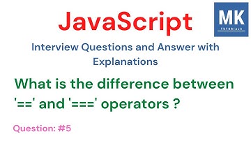 JavaScript Interview Questions - #5 | Difference between 
