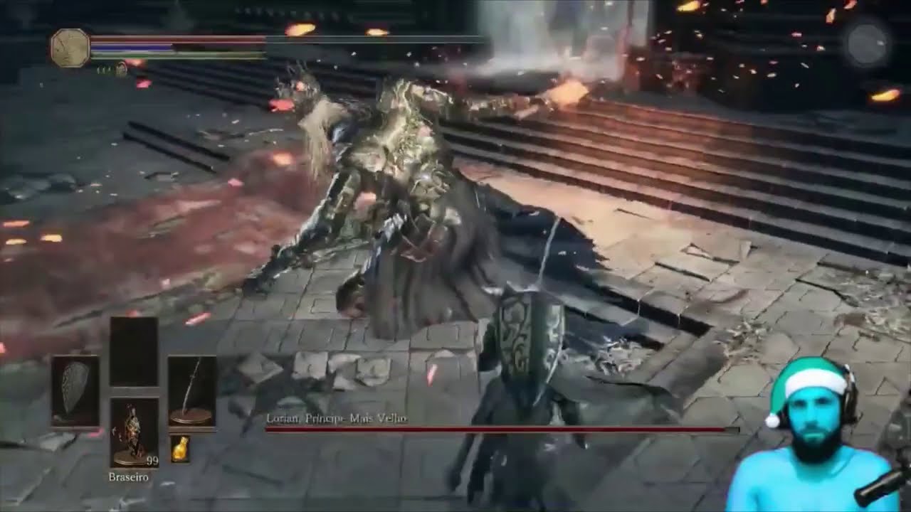Smzinho Rage "Eu to fazendo de tudo pra não quebrar o controle" - Dark Souls 3 NG+7
