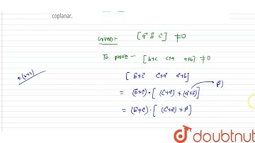 If `veca,vecb,vecc` be three non coplanar vectors show that `vecbxxvecc,veccxxveca,vecaxxvecb` are