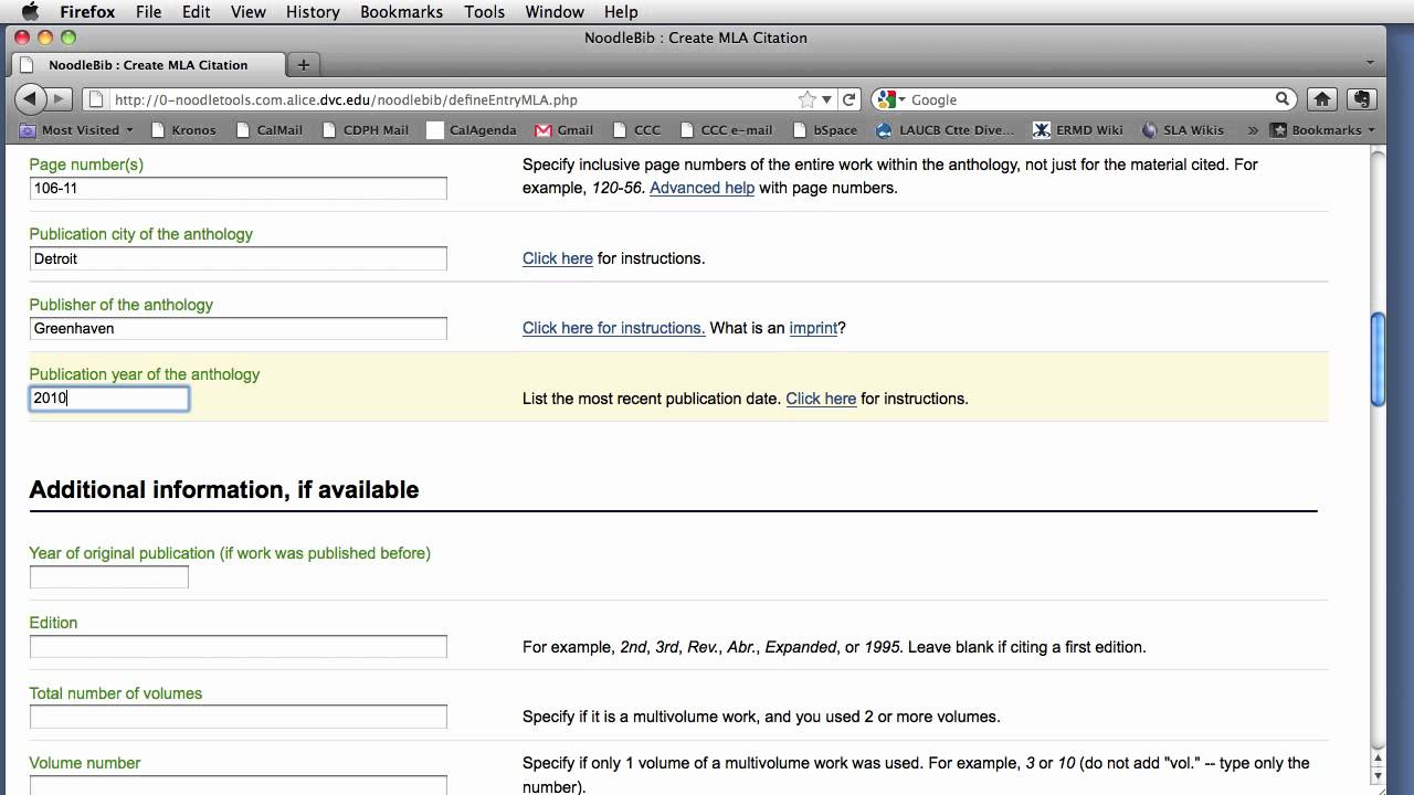NoodleTools Adding an essay from an Anthology YouTube