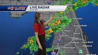 Timeline for storng storms moving across Florida  Monday | March 10 forecast