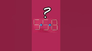move 1 matchstick to fix the equation|Matchstick puzzle 5+5=8 #riddle #puzzles #puzzle #puzzlequiz