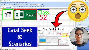 Day 52 - Goal seek & Scenarios | Microsoft Excel 2003 | Tiger Army | 2022