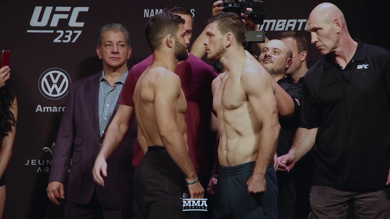 UFC 237 Ceremonial Weigh-In Staredowns - MMA Fighting