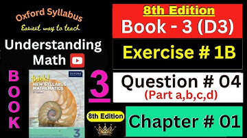 D3 Math Book Chapter 1 Exercise 1B Question 4 (a-d) | Algebraic Fractions | Understanding Math