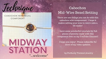 How to wrap a small cabochon in the middle of a wire for jewelry