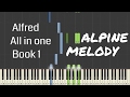 Alpine melody  alfreds basic adult all in one piano course  book 1  p 69