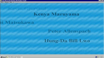 Microsoft Windows 95 Product Team Easter Egg - Roland SC-55mkII