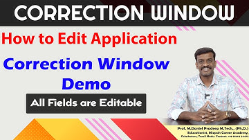 Correction Window is Started - NEET Correction Window Demo - How to Edit NEET 2024 Application