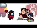 Mini Crewmate Kills Wreck-It Ralph Characters | Among Us