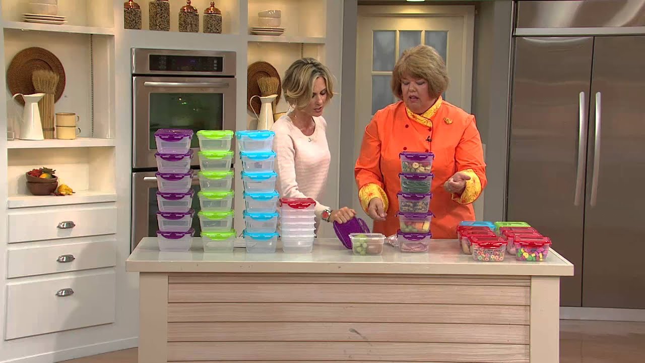 Lock & Lock 6-piece Square Storage Set with Color Lid with Kerstin Lindquist