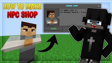 HOW TO MAKE NPC SHOP WITHOUT COMMAND BLOCKS! Minecraft Tutorial