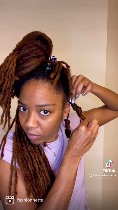 Pipe Cleaner Curls on Locs pt ✌🏽. I'd actually forgotten to take a re