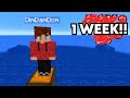 1 WEEK in a WATER ONLY World