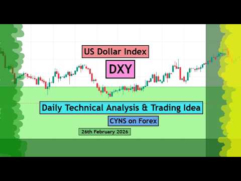 DXY | US Dollar Index Daily Technical Analysis for 26th February 2026 by CYNS on Forex