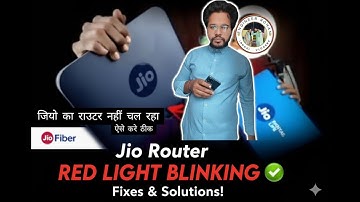 🔧 Fix Jio Fiber Red Light Blinking | Easy Router Solution