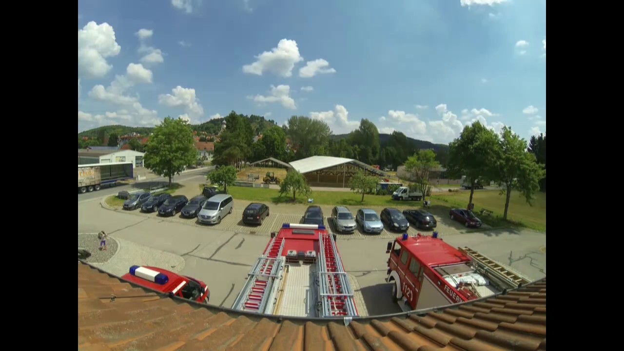 Zeltaufbau 150 Jahre Feuerwehr Velburg