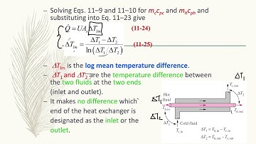 Chapter 4.3.2 The Log Mean Temperature Difference Method for HE Analysis