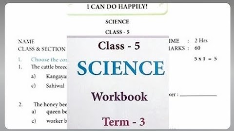 EM 5th Standard Ennum eluthum science Term 3 summative assessment workbook answers I can do happily