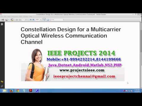 Constellation Design for a Multicarrier Optical Wireless Communication Channel