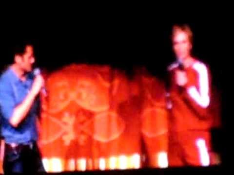 Sue Sylvester and Mr. Schue at the Glee Live! conc...