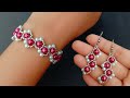 Easy Beads Jewelry Making For Beginners//Bracelet & Earrings//Jewelry Tutorial// Useful & Easy