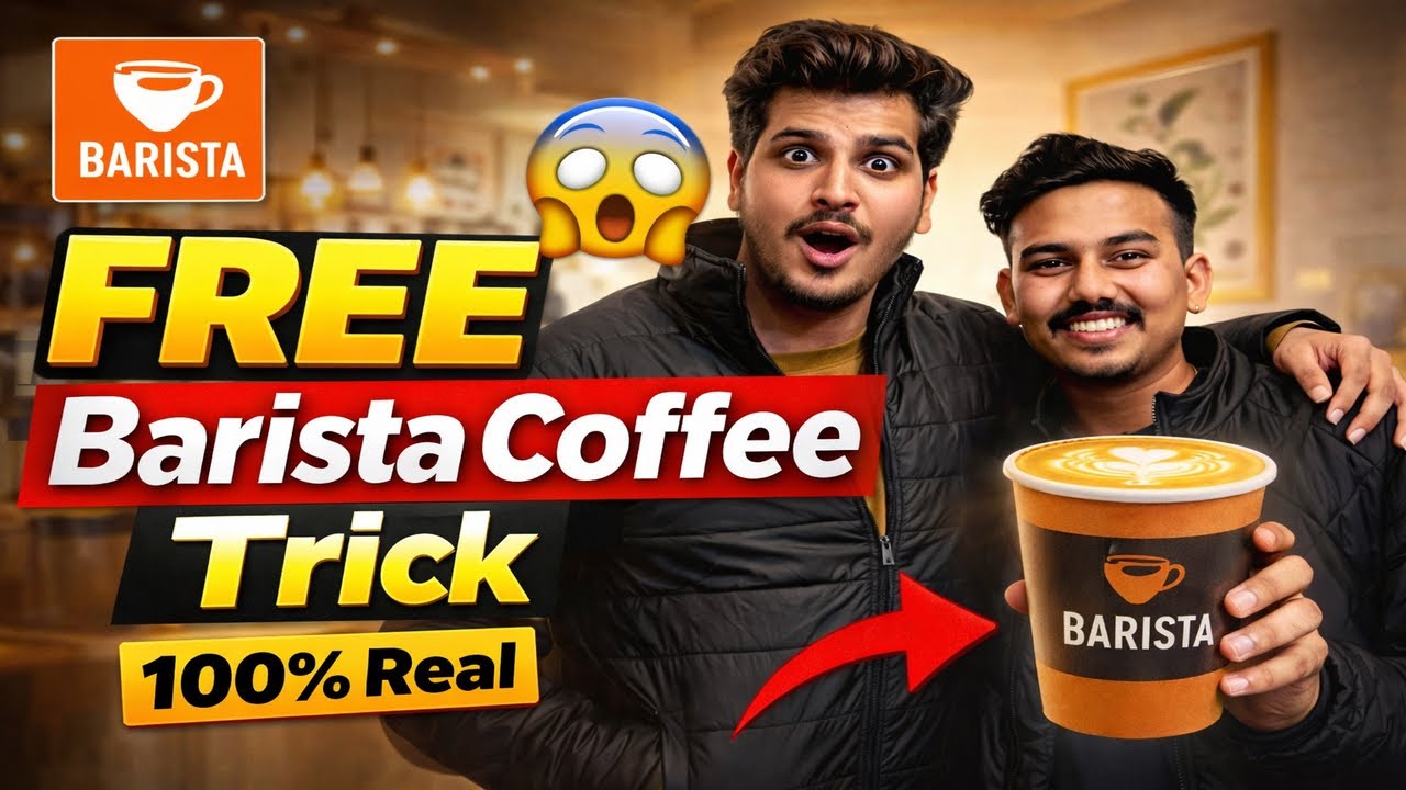 𝐅𝐑𝐄𝐄 𝐁𝐚𝐫𝐢𝐬𝐭𝐚 𝐂𝐨𝐟𝐟𝐞𝐞 𝐓𝐫𝐢𝐜𝐤 😱𝟏𝟎𝟎% 𝐑𝐞𝐚𝐥