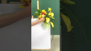 party welcome sign flower arrangement💐🌹