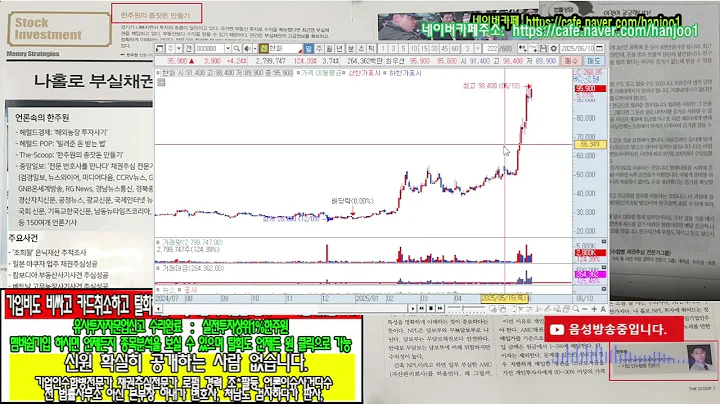 ☑️한주원유투버,주식투자한주원,기업인수합병전문가,000150,두산,000320,노루홀딩스,000500,가온전선,000720,현대건설,000880,한화,001040,CJ