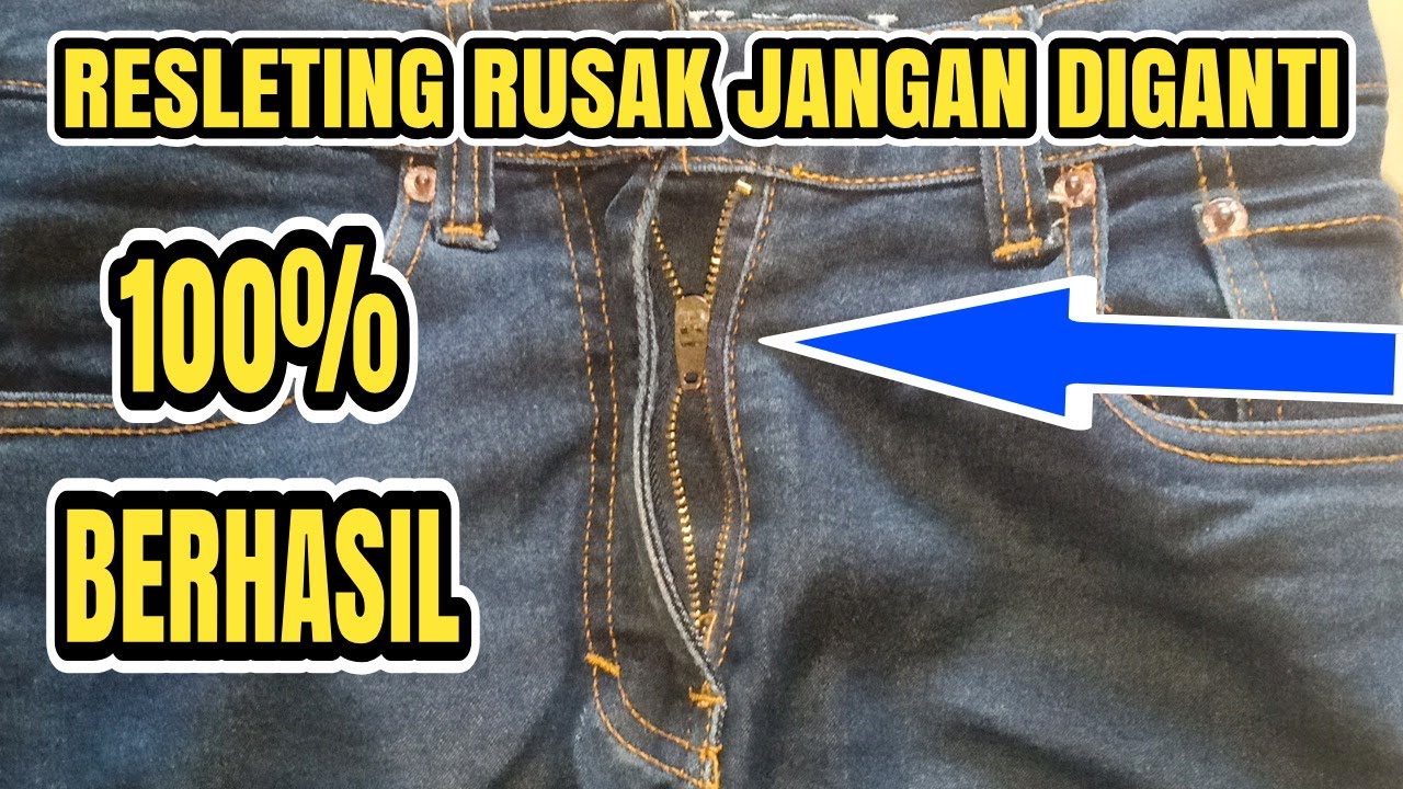 Cara Memperbaiki Resleting Celana Sendiri di Rumah dengan Cepat dan