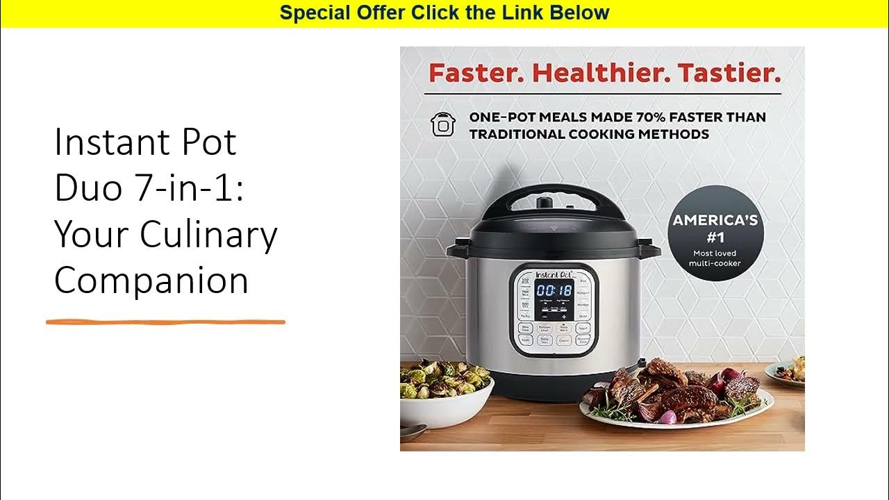 Instant Pot Duo 7in1 Your Culinary Companion YouTube
