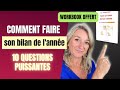 Comment faire un bilan personnel  10 questions puissantes  workbook offert