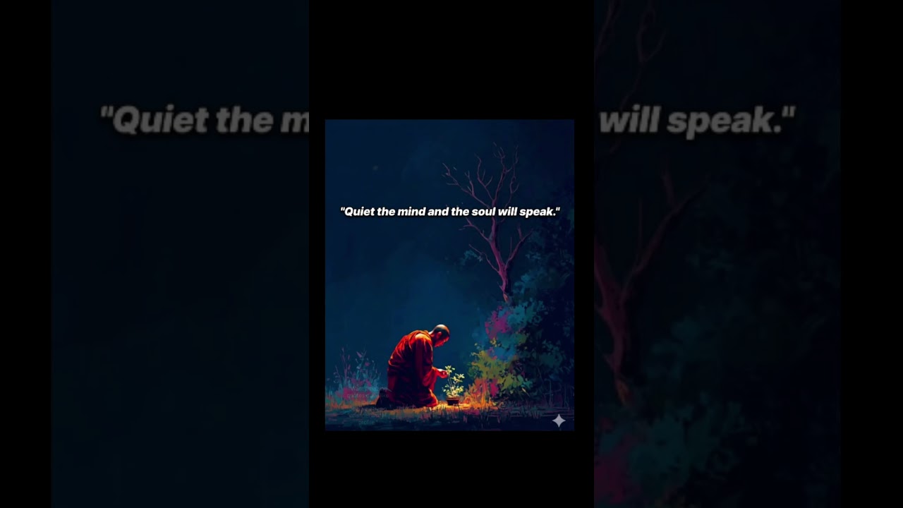 Quite the mind and the soul will speak 🗣️ 