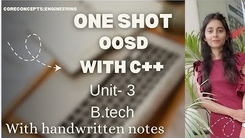 Unit -3 oosd with c++🔥One shot| with notes| aktu| BTech #oopwithc++ #oneshot #unit3 #oop #c++ #oosd