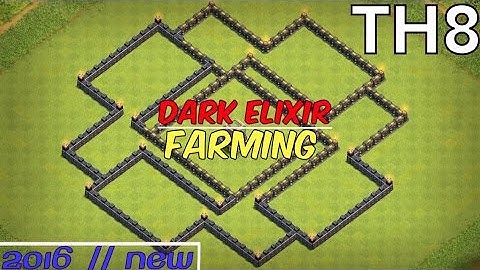 Town hall 8 (Dark Elixir) Farming Base 2016 | Clash of Clans | TH8