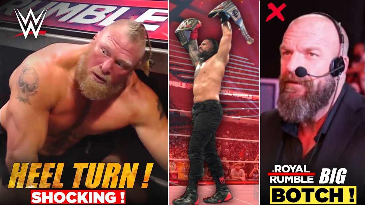 Brock Lesnar HEEL TURN ! Roman Reigns FUTURE PLAN'S | Royal Rumble 2023 ...