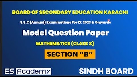 10th MATH 2023 SECTION B FOR BOARD EXAM | MATH SHORT QUESTIONS 2023 | IMPORTANT SHORT Q\A 2023 | ES