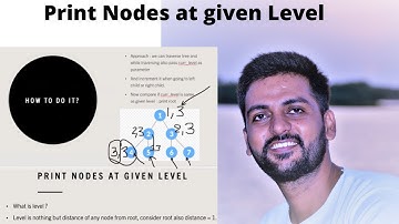 11. Print Nodes at given Level | Print Nodes at Distance K from Root | Devendra Yadav