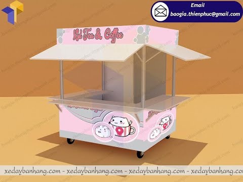Video Đóng kiot Kid Tea & Coffee khung sắt lợp tôn rộng rãi... - youtube