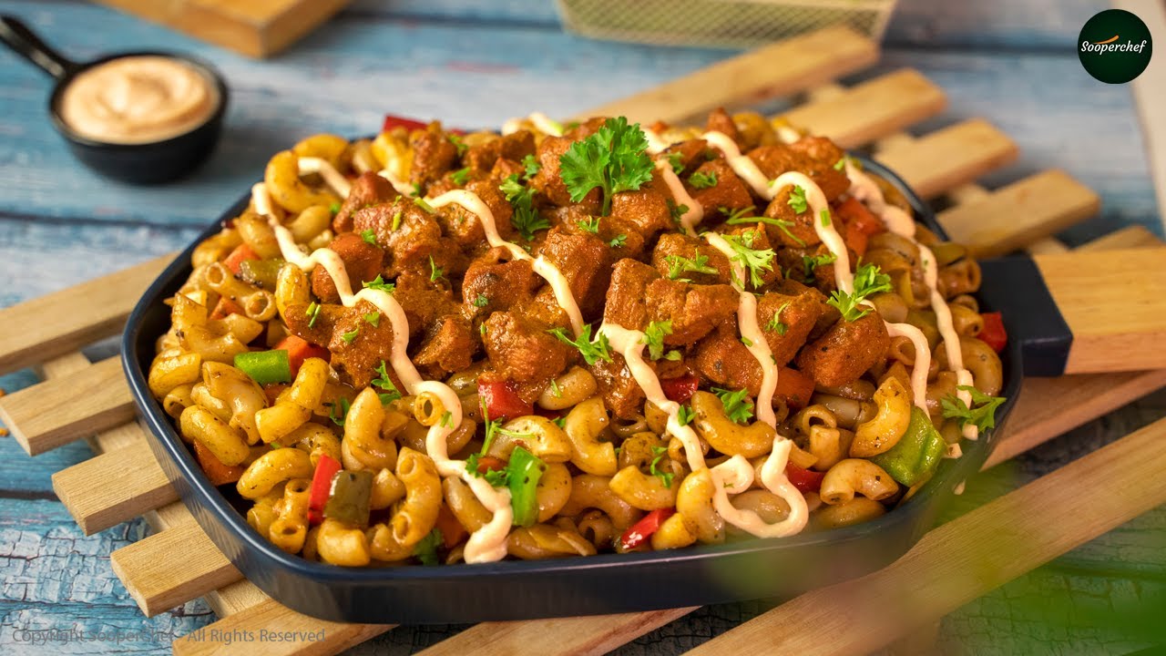 Chicken Tikka Pasta Platter Recipe By SooperChef