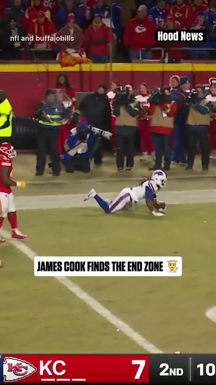 He scored #hoodnews #jamescook #buffalobills #chiefs #NFL #footballshorts #football #sports #team #i