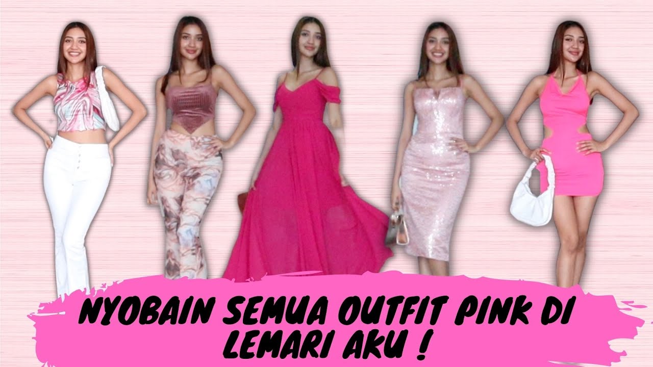 AKU PAKE SEMUA BAJU PINK DI LEMARI! Pt 1