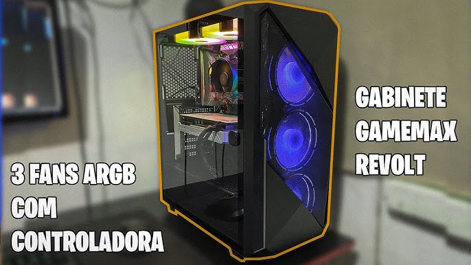 Gabinete Gamemax Revolt 3606 Argb Unboxing e primeiras impressões 