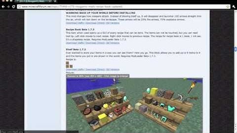 Minecraft : Shelves Mod Installation Tutorial 1.7.3 (Mac)