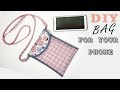 diy smartphone crossbody bag //  pouch bag tutorial
