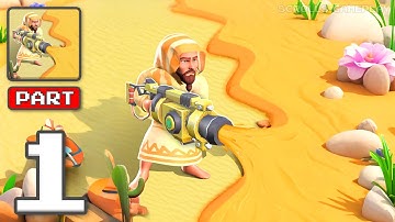 Dune and Dusted - Gameplay Walkthrough Part 1 - Sandy Speedway Race (iOS, Android)